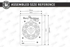 Christmas Dream Catcher Card with Ornament Laser Cut | CNC Product Image 2