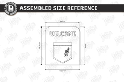 Miniature Welcome Sign Plaque Laser Cut Bundle | 3D Layered Product Image 14