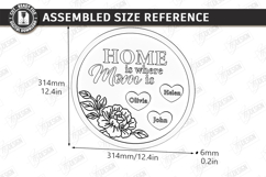 Family Name Signs Laser Cut Bundle | Mother's Day Gift Idea Product Image 2