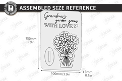 Mother's Day Wooden Card Laser Cut | Layered Card SVG | CNC Product Image 4