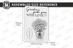 Mother's Day Wooden Card Laser Cut | Layered Card SVG | CNC Product Image 4