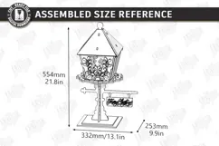 Christmas Flashlight Laser Cut | 3D Christmas Lantern Post Product Image 2