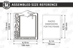 Graduation Mini Photo Frame Laser Cut | Class of 2026 | Grad Product Image 2