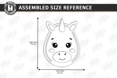 Kids Wooden Yarn Hair Craft Laser Cut | Kids Laser | Unicorn Product Image 2