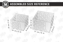 Acrylic Napkin Holder Laser Cut | Modern Napkin Stand SVG Product Image 2