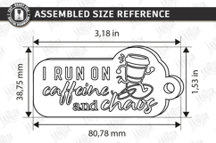 Snarky Bag Tag Laser Cut | Sassy Keychain Laser Files SVG Product Image 2