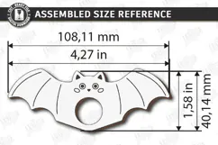 Animal Book Page Holder Laser Cut | Wooden Bat | Gift Idea Product Image 2