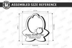 Mother's Day Mini Photo Frame Laser Cut | Picture Frames SVG Product Image 2