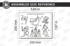Kids Puzzle Laser Cut | Kids Laser | Adventure Kingdom SVG Product Image 2