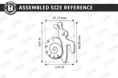 Snail Tea Bag Holder Laser Cut | Tea Bag Clips | Kitchen SVG Product Image 2