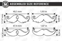 Funny Photo Magnet Laser Cut | Fridge Magnets | Mustache SVG Product Image 2