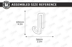 Shower Glass Door Hook Laser Cut Bundle | Acrylic Towel Hook Product Image 14