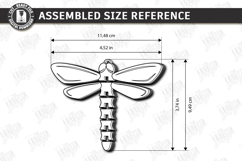 Flexible Animal Keychain Laser Cut | Bag Charm | Dragonfly Product Image 2