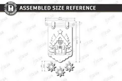 3D Felt Christmas Wall Hanging Banner | Christmas Wall Decor Product Image 2