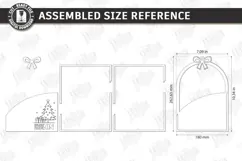 Christmas Wall Decor Laser Cut | Wooden Christmas Door Sign Product Image 2