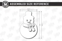Christmas Felt Cutlery Holder | Decorative Snowmen | Holiday Product Image 2