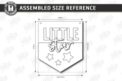 Nursery Wall Banner Laser Cut Bundle | Wooden Kids Room Sign Product Image 14