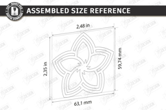 Flower Bag Tags Laser Cut Bundle | Boho Bag Charms | Macrame Product Image 24