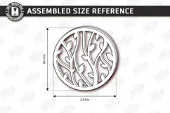Plant Propagation Lid Laser Cut | Wooden Floral Pattern SVG Product Image 2