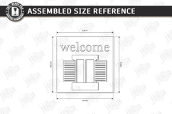 Miniature Welcome Sign Plaque Laser Cut Bundle | 3D Layered Product Image 15