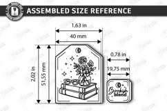 Tea Bag Bookmark Laser Cut | Reading Accessories | Glowforge Product Image 2