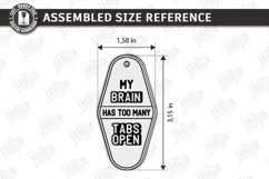 Retro Sarcastic Motel Keychains Laser Cut Bundle | Engraving Product Image 24