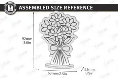 Mother's Day Wooden Card Laser Cut | Layered Card SVG | CNC Product Image 3