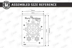Christmas Dream Catcher Card with Ornament Laser Cut | CNC Product Image 2