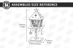 Christmas Flashlight Laser Cut | 3D Christmas Lantern Post Product Image 2