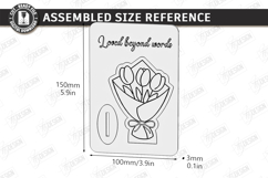 Mother's Day Wooden Card Laser Cut | Layered Card SVG | CNC Product Image 4