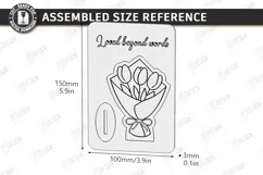 Mother's Day Wooden Card Laser Cut | Layered Card SVG | CNC Product Image 4
