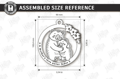 Mother's Day Floral Ornament Laser Cut Bundle | Gift Tag SVG Product Image 20