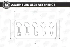 Wooden Key and Lock Puzzle Laser Cut | Montessori Toy | CNC Product Image 2