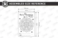 Christmas Dream Catcher Card with Ornament Laser Cut | CNC Product Image 2