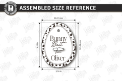 Easter Bunny Bait Tag Laser Cut | 3D Easter Basket Tags SVG Product Image 3