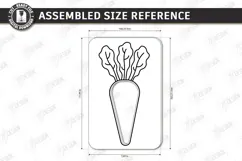 Coloring Game Laser Cut | Kids Laser | 3D Fruits | Carrot Product Image 2