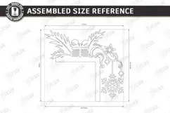 Gold Door Corner Laser Cut| Christmas Ornament | Wall Decor Product Image 2