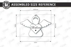 Acrylic Christmas Ornament Laser Cut | Christmas Tree Décor Product Image 2