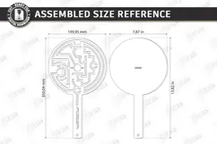 3D Wooden Handheld Maze Game Laser Cut | Kids Maze Toy laser Product Image 2