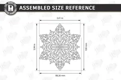 3D Layered Wooden Snowflake Laser Cut | Christmas Ornament Product Image 2