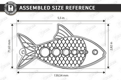 Wooden Herb Stripper Laser Cut | Kitchen Utensils | Fish SVG Product Image 2