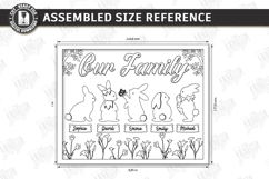 Family Easter Signs Laser Cut Bundle | Welcome Signs SVG Product Image 11