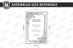 Wedding Welcome Sign Laser Cut | Floral Wedding Laser Decor Product Image 2