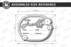 Baby Monthly Milestone Laser cut - Newborn Announcement Sign Product Image 10