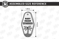Retro Sarcastic Motel Keychain Laser Cut | Laser Engraving Product Image 2