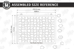 Puzzle Sample Laser Cut| Modern Puzzle |Family Activity SVG Product Image 2