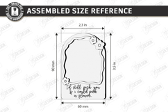 Mother's Day Mini Photo Frame Laser Cut | Floral Magnet SVG Product Image 2