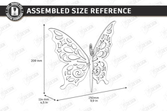 3D Butterfly Laser Cut | Hanging Ornament | Home Decor | CNC Product Image 2