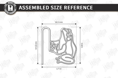Stained Glass Style Plant Pot Clip Laser Cut | Garden Decor Product Image 2