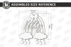 3D Kids Room Name Sign Laser Cut | Nursery Wall Decor | CNC Product Image 2